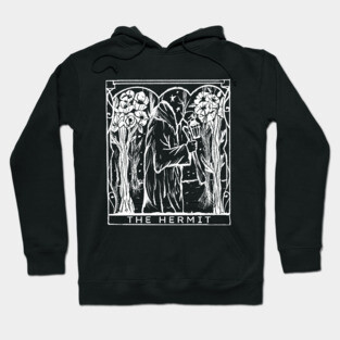 The Hermit, Tarot, Astrology, Pagan, Witchy, Goth Hoodie