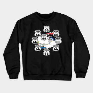 Route 66 - Composite - 3 Crewneck Sweatshirt