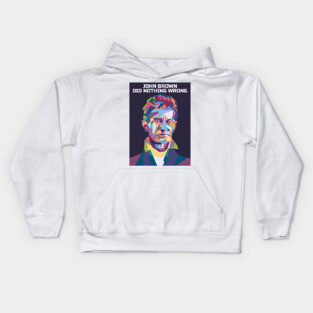 Abstract John Brown-Did Nothing Wrong in WPAP Kids Hoodie