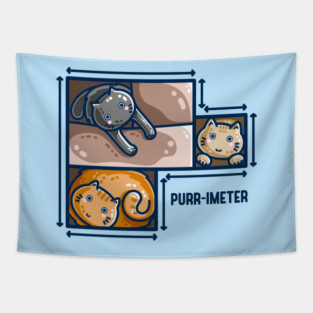 Purr-imeter Maths Cat Pun Tapestry
