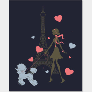 Girl in Paris Posters and Art