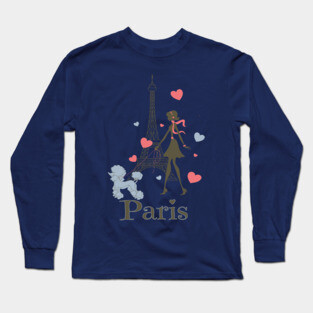 Paris Girl Long Sleeve T-Shirt