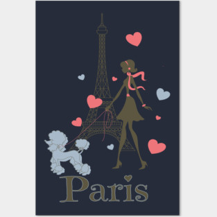 Paris Girl Posters and Art