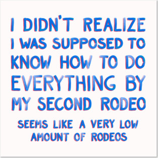 This Is My Second Rodeo Posters and Art