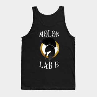 Molon Labe White Logo Tank Top