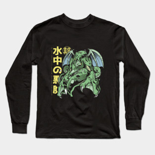 Japanese Cthulhu Anime Long Sleeve T-Shirt