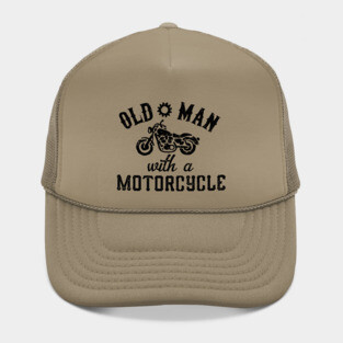 Old Man With a Motorcycle Hat