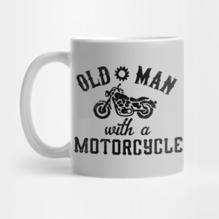 Old Man With a Motorcycle Mug