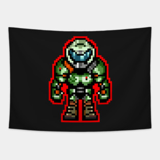 Pixel Praetor Tapestry