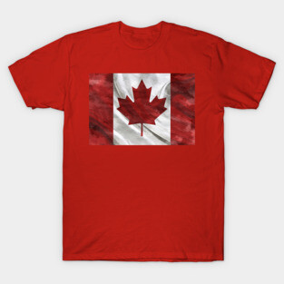 Painted Canadian Flag T-Shirt