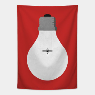 Relaxing lightbulb Tapestry