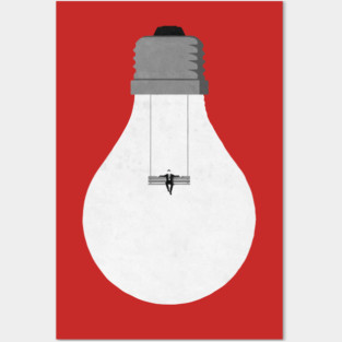 Relaxing lightbulb Posters and Art