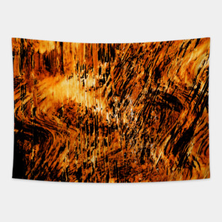 Simple abstract boho background with animal stripes and stains. Hand-painted watercolor, acrylic texture. Cognac, whiskey color, warm amber. Best for the print, fabric, poster, wallpaper, cover. Tapestry