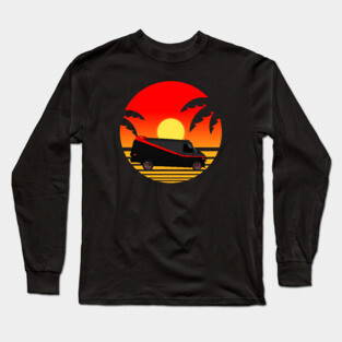 A Team Sunset - Beach - Palm Trees Long Sleeve T-Shirt