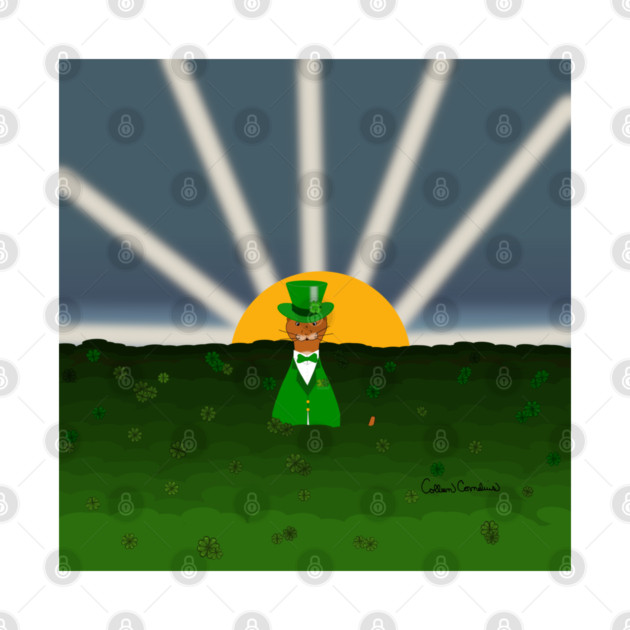 Oliver The Otter and Field of Shamrocks by ButterflyInTheAttic