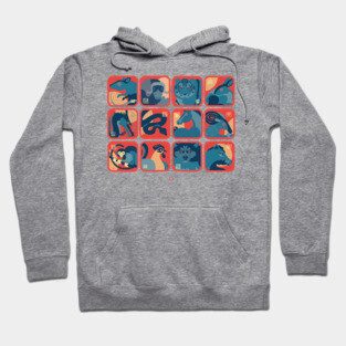 Chinese New Year Animal Signs Hoodie