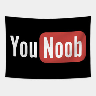 You Noob Parody Design Tapestry