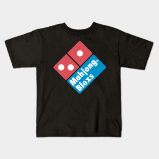 Mahjong Pizaa Domino Kids T-Shirt