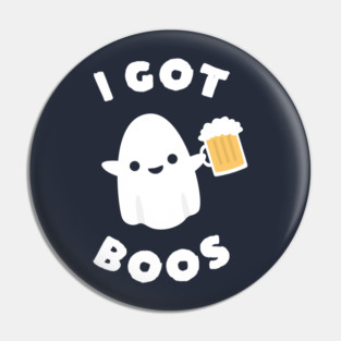 Boos Funny Halloween Pun Pin