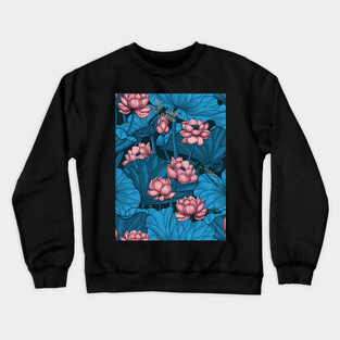 Night lotus garden Crewneck Sweatshirt