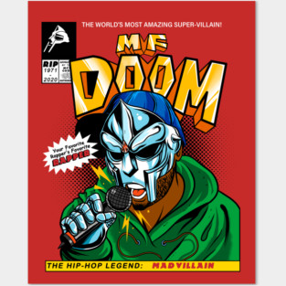 MF DOOM Comic cover (Tribute) Posters and Art