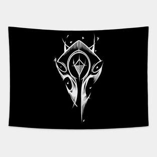 Horde Symbol Blk Tapestry