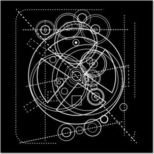 Antikythera Mechanism Drawing Posters and Art