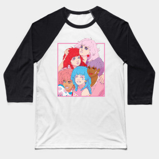 Rock N' Curl K-Jem and the Holograms Baseball T-Shirt