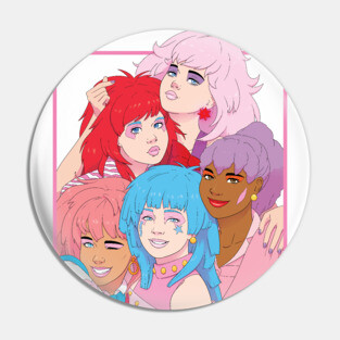 Rock N' Curl K-Jem and the Holograms Pin