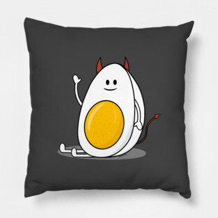Happy Deviled Egg Pillow