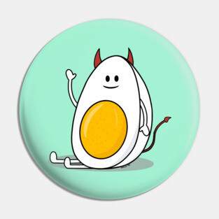 Happy Deviled Egg Pin