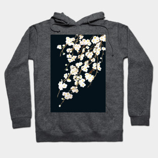 blossom in black background Hoodie