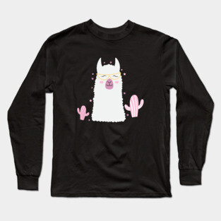 Funny Cute Llama Long Sleeve T-Shirt