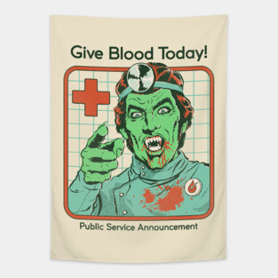 Give Blood Today Tapestry