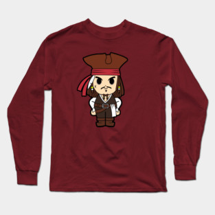 Jack Sparrow Chibi Long Sleeve T-Shirt