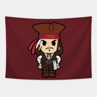Jack Sparrow Chibi Tapestry