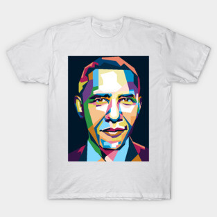 abstract Obama in WPAP T-Shirt