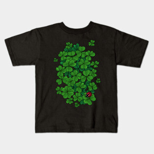 Ladybug and clovers Kids T-Shirt