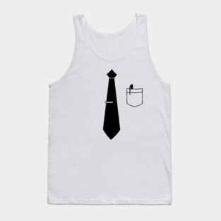 Nerdy Neck Tie Halloween Costume T-Shirt Tank Top