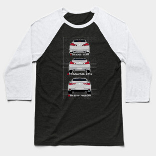 History of Infiniti Coupe Baseball T-Shirt