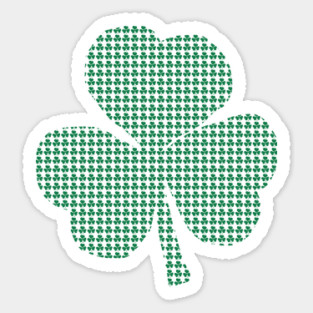 St Patricks Day Green Shamrocks Sticker