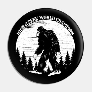 Bigfoot Hide And Seek World Champion Pin