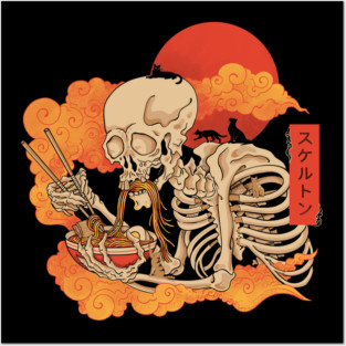 Shinigami Ramen and Cats Posters and Art