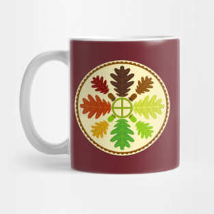 Mighty Oak Folk Art Hex Sign Mug