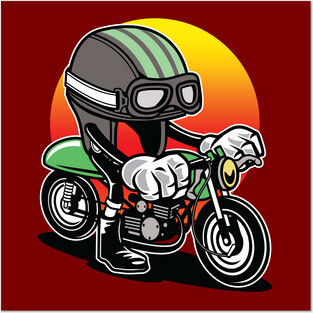 Helmet Racer Posters and Art