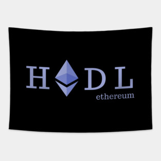 Ethereum - HODL - Cryptocurrency apparel Tapestry