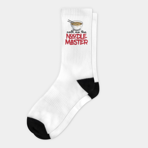 Call Me The Noodle Master - Funny Ramen Noodle Shirt Socks by Nonstop Shirts