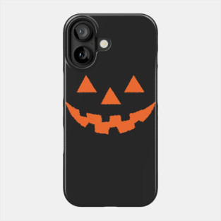 Jack O' Lantern Pumpkin Face ORANGE Halloween Costume TShirt Phone Case