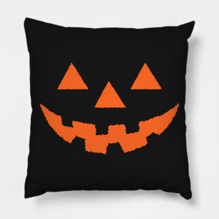 Jack O' Lantern Pumpkin Face ORANGE Halloween Costume TShirt Pillow