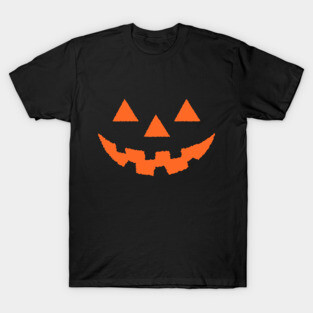 Jack O' Lantern Pumpkin Face ORANGE Halloween Costume TShirt T-Shirt